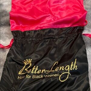 Satin Hair Accessory - Pink and Black